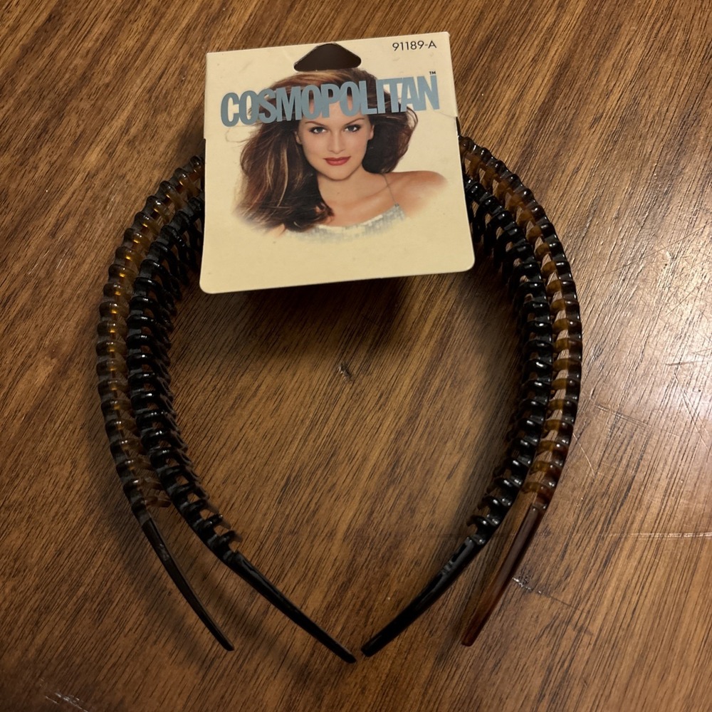 2 Pack Cosmopolitan Y2K Headbands, Assorted Colors, 2 Ct - 2001, New
